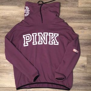 Pink pullover sweatshirt
